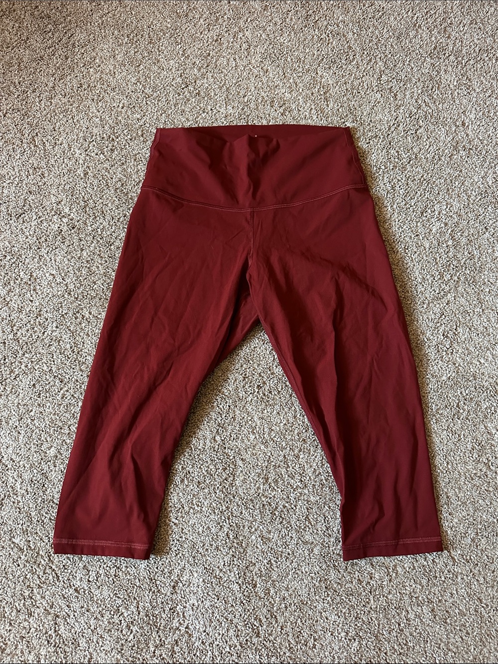 Everlane red cropped leggings